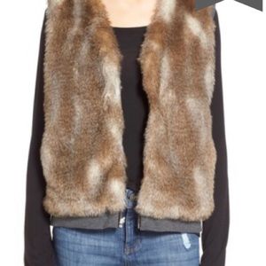 Splendid faux fur vest XS